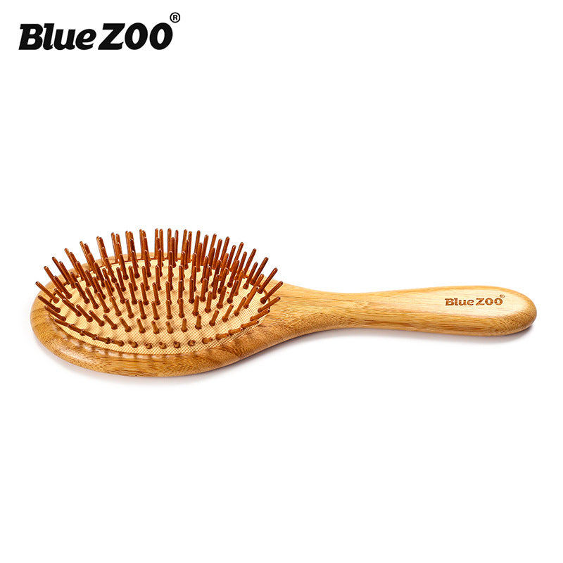 Pointed BlueZOO Massage Air Cushion Airbag Comb Bamboo Bristle Needle Comb Hairdressing Wood Comb